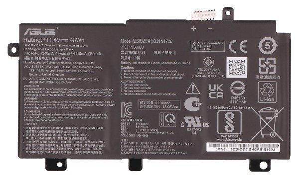 FX706IH Battery (3 Cells)